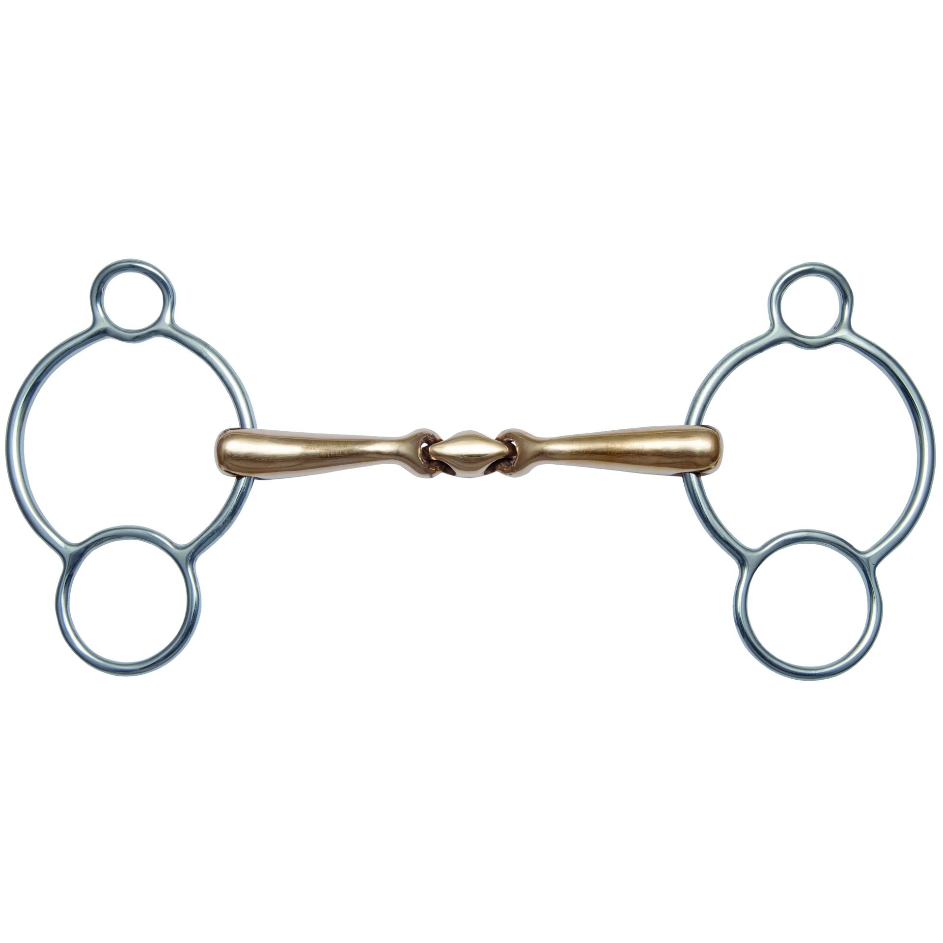 2980 Quick Contact 3-Ring Snaffle double jointed