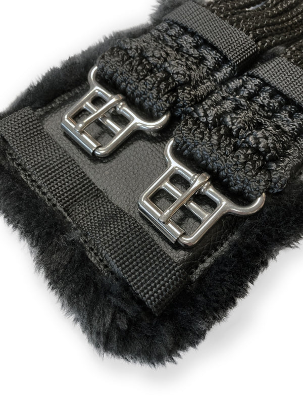 Cord Girth with padded stainless steel buckles - Image 3