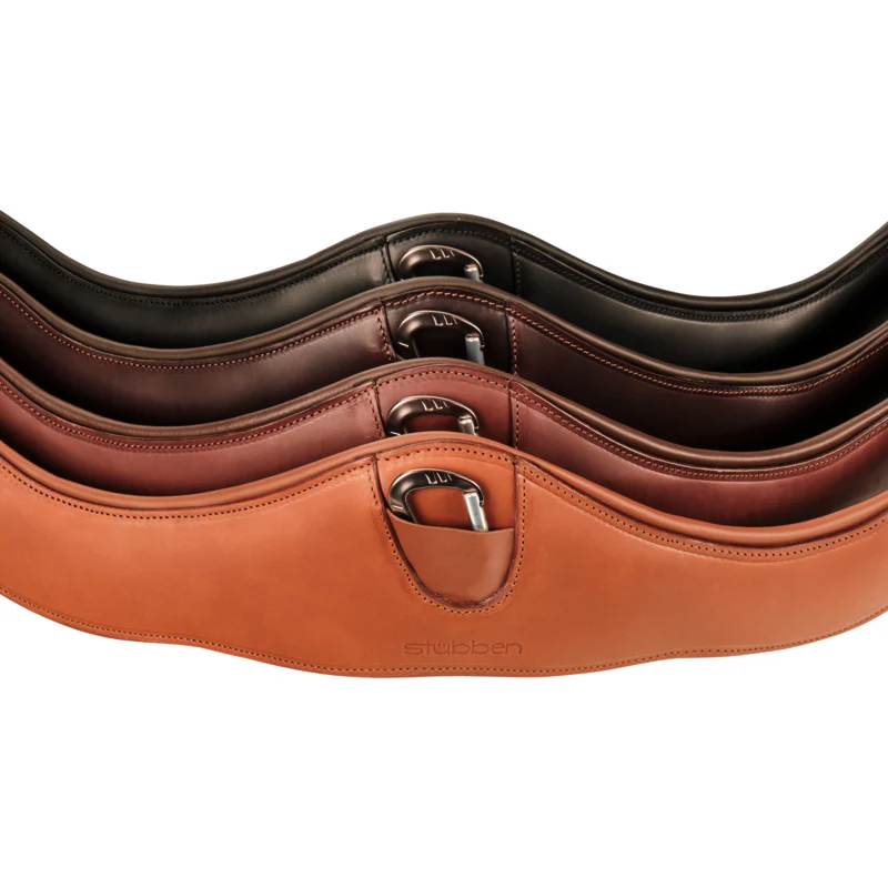 Leather girth Contour with elastic ends - Image 10