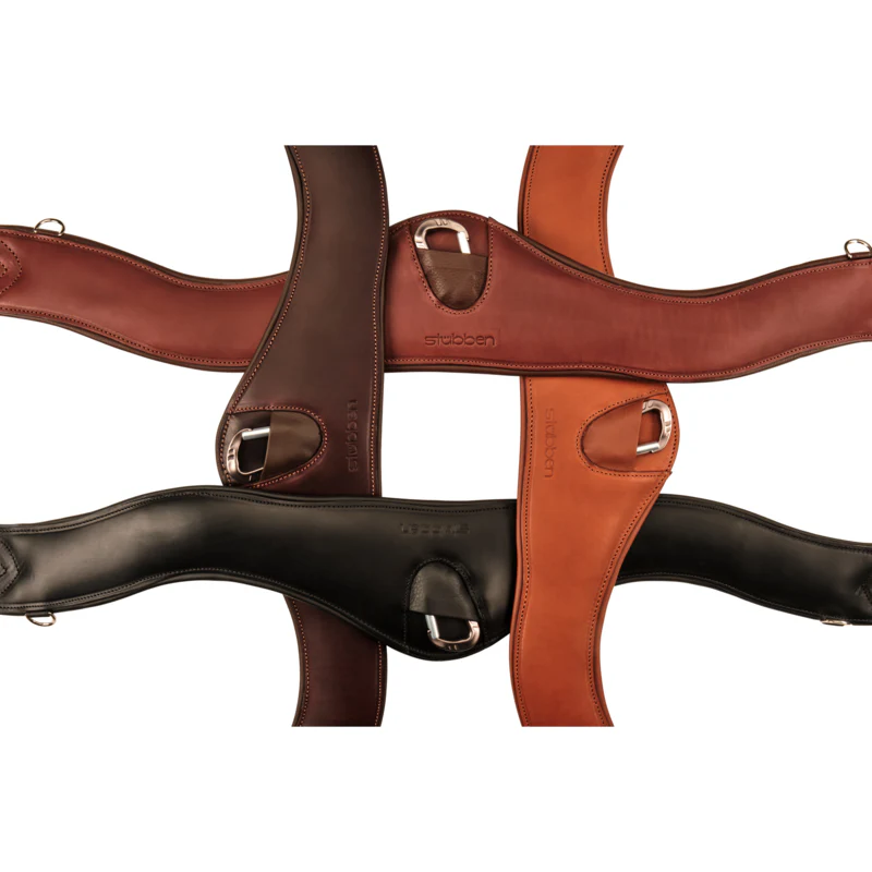 Leather girth Contour with elastic ends - Image 11