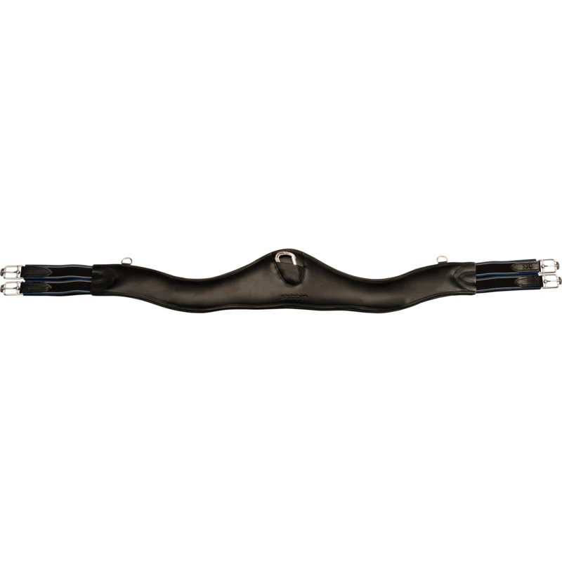 Leather girth Contour with elastic ends - Image 12