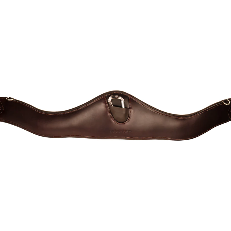 Leather girth Contour with elastic ends - Image 4
