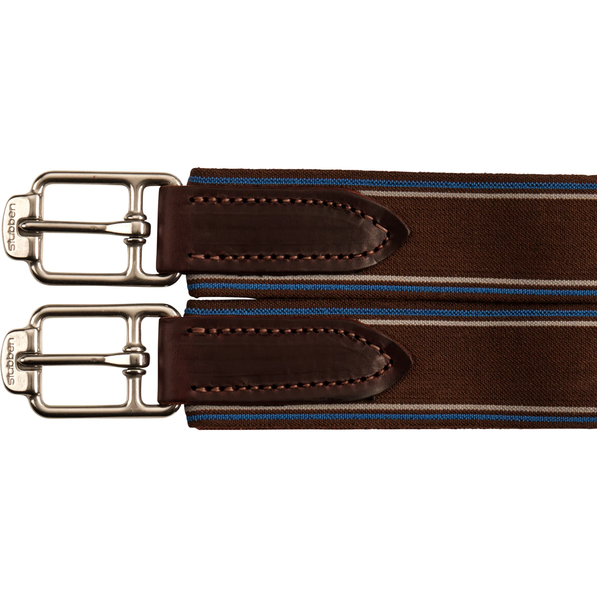 Leather girth Contour with elastic ends - Image 8