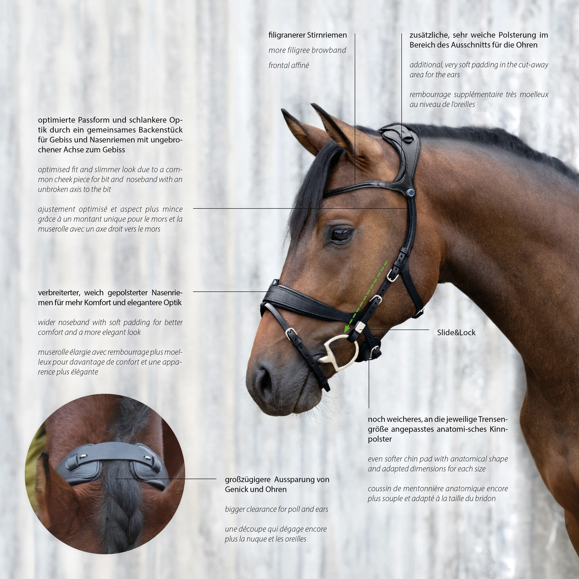 Bridle Freedom II Slide&Lock - Image 7